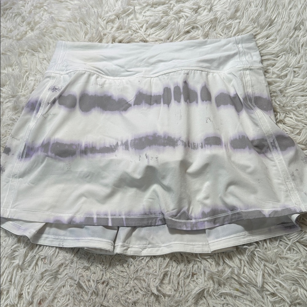 Lululemon Pace Rival Mid-Rise Skirt *Long Transverse Lilac Multi
